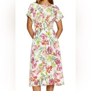 Alexia Admor Multicolor Floral Midi Dress